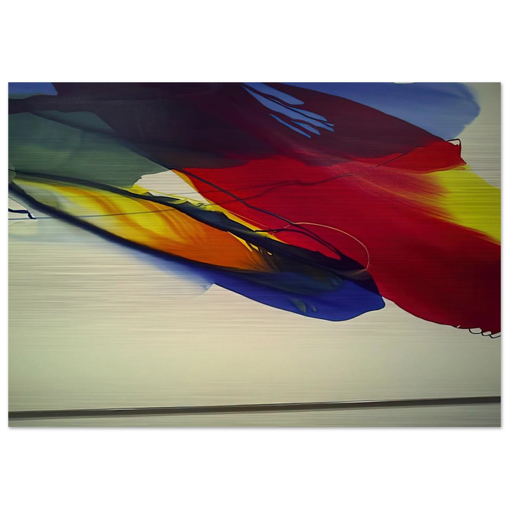 Phenomena Point Swing and Flank - Paul Jenkins Brushed Aluminum Print - 70x100 cm / 28x40 inches | Paul Jenkins Aluminum Print | Paul Jenkins Prints