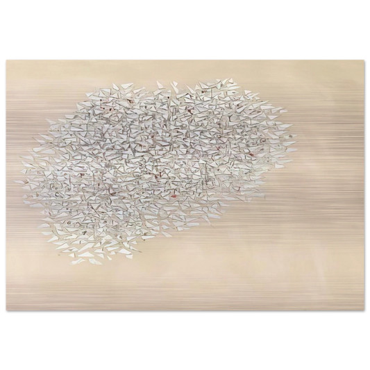 White Mass - 1980 - Robert Goodnough Brushed Aluminum Print - 70x100 cm / 28x40 inches | Robert Goodnough Aluminum Print | Robert Goodnough Prints