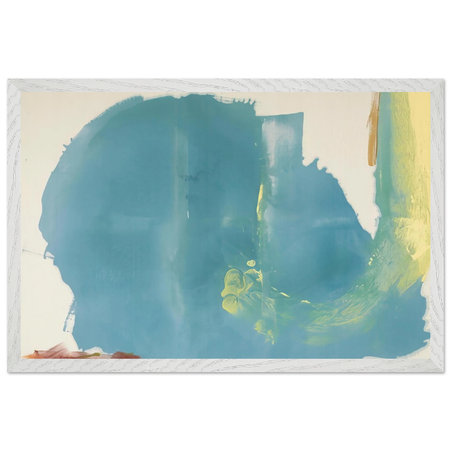 Helen Frankenthaler - Where Necessary - 1977 Wall art - A1 (59.4 x 84.1  cm) - Premium Wooden Framed Poster With Fine Art Paper - Black frame
