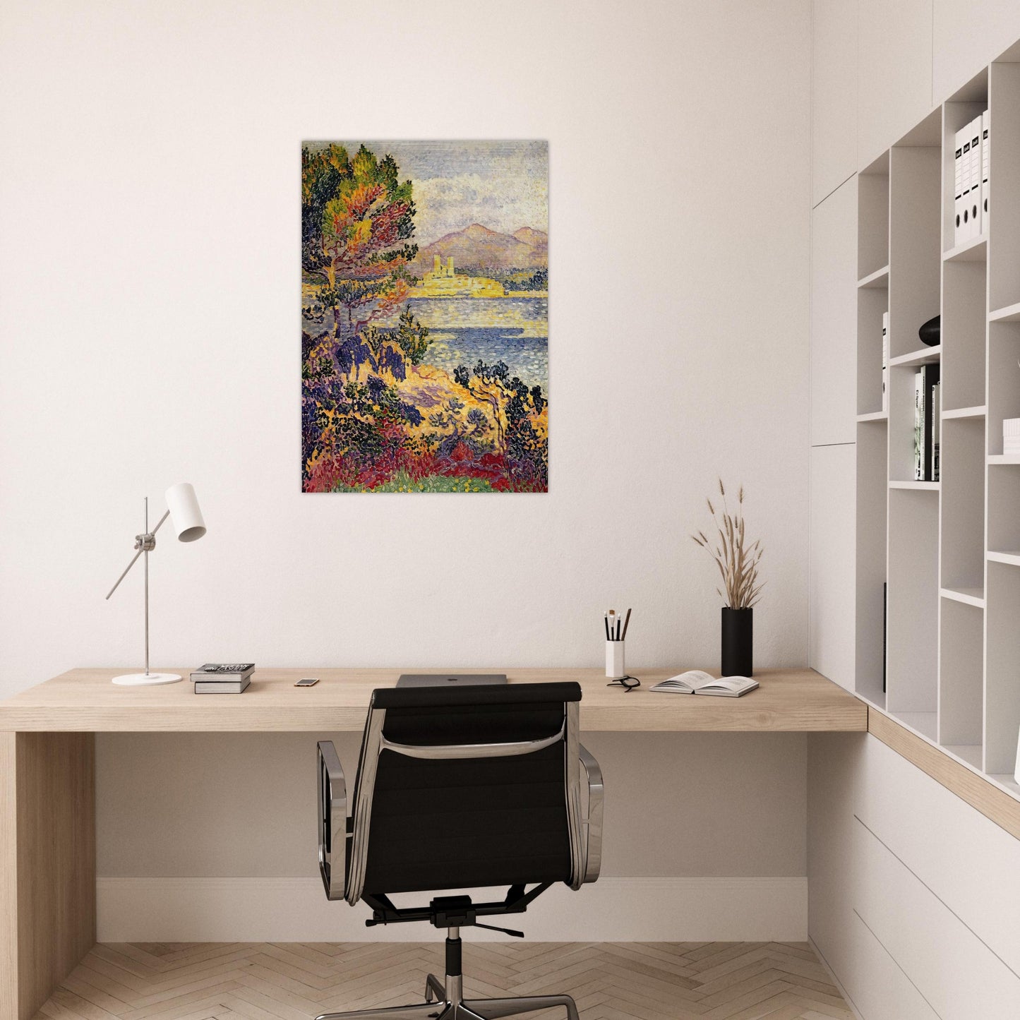 Antibes, Morning - Henri-Edmond Cross Brushed Aluminum Print - 70x100 cm / 28x40 inches | Henri-Edmond Cross Aluminum Print | Henri-Edmond Cross Prints