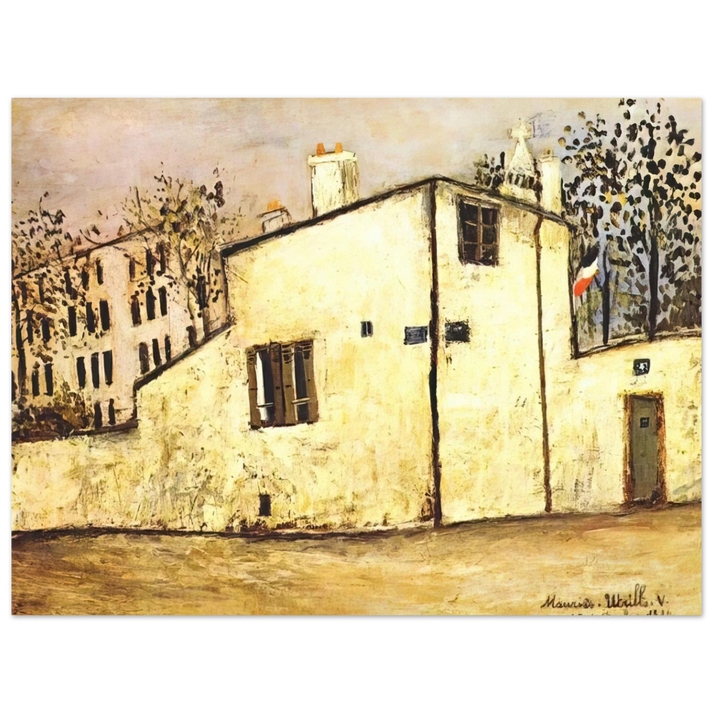 Maurice Utrillo - HECTOR BERLIOZ S HOUSE  75x100 cm / 30x40inches Fine Art Poster