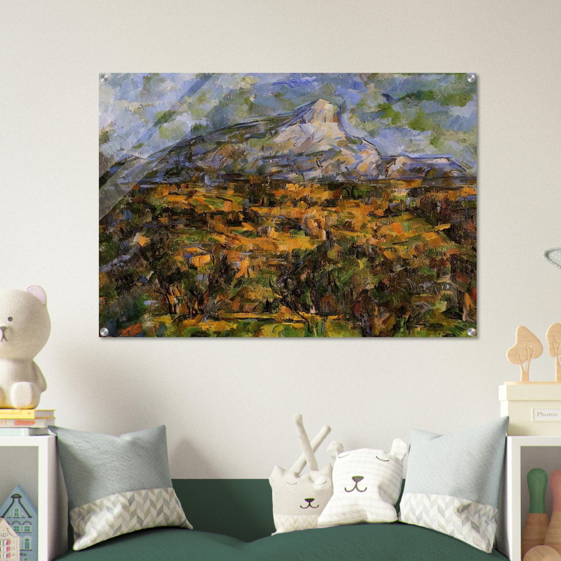 Mont Sainte-Victoire Seen from les Lauves - Paul Cézanne Acrylic Print - 70x100 cm / 28x40″ inches