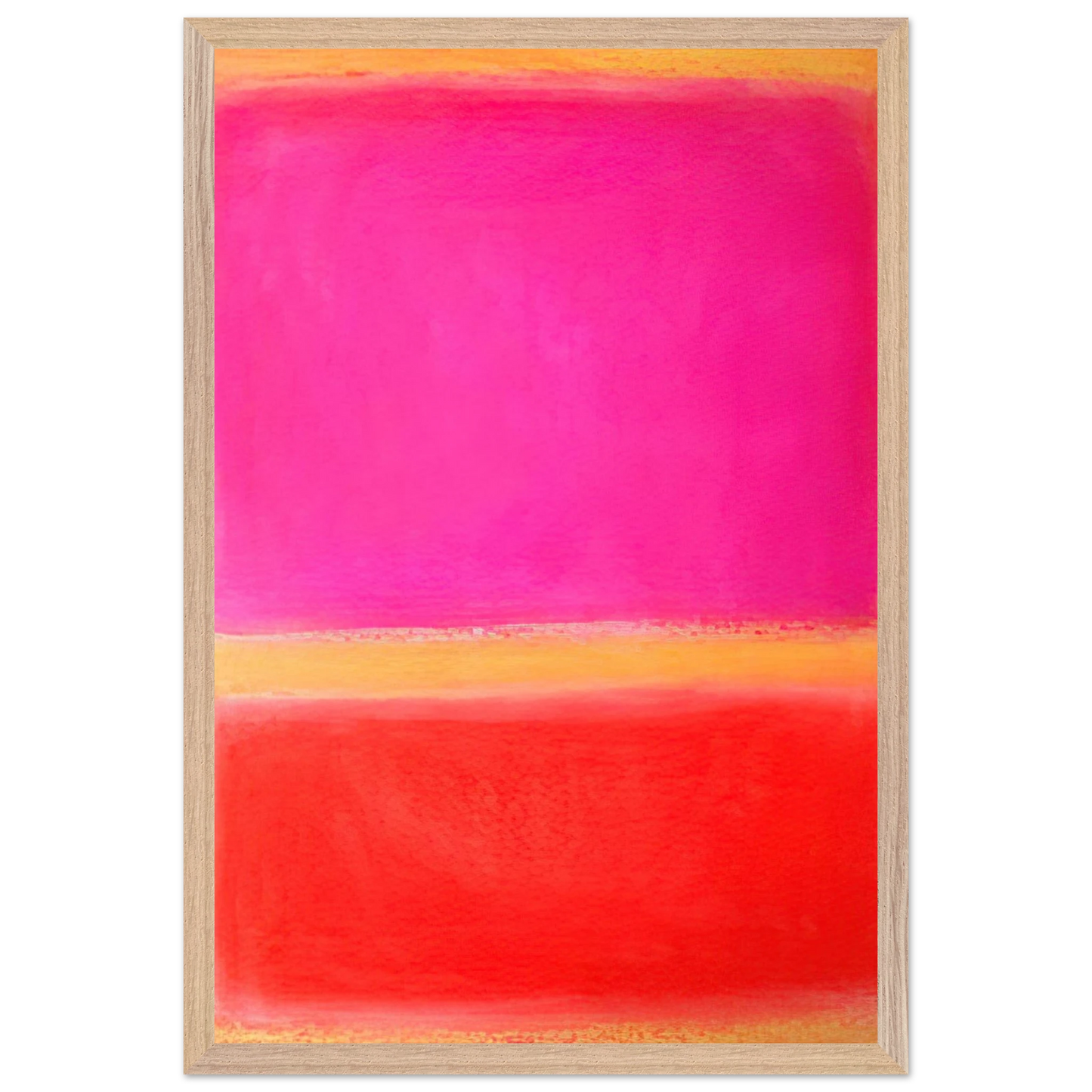 Helen Frankenthaler - Untitled - Color Field Painting Wall art - 50x70 cm / 20x28 inches - Premium Wooden Framed Poster With Fine Art Paper - Wood frame
