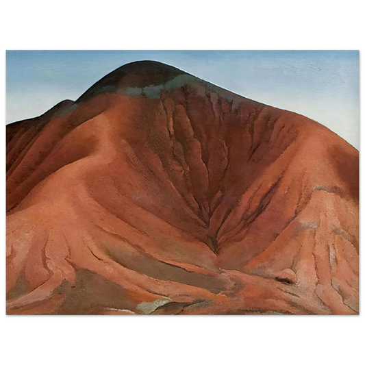 Georgia O'Keeffe - Small Purple Hills Fine Art Poster - 13x18 cm / 5x7 inches