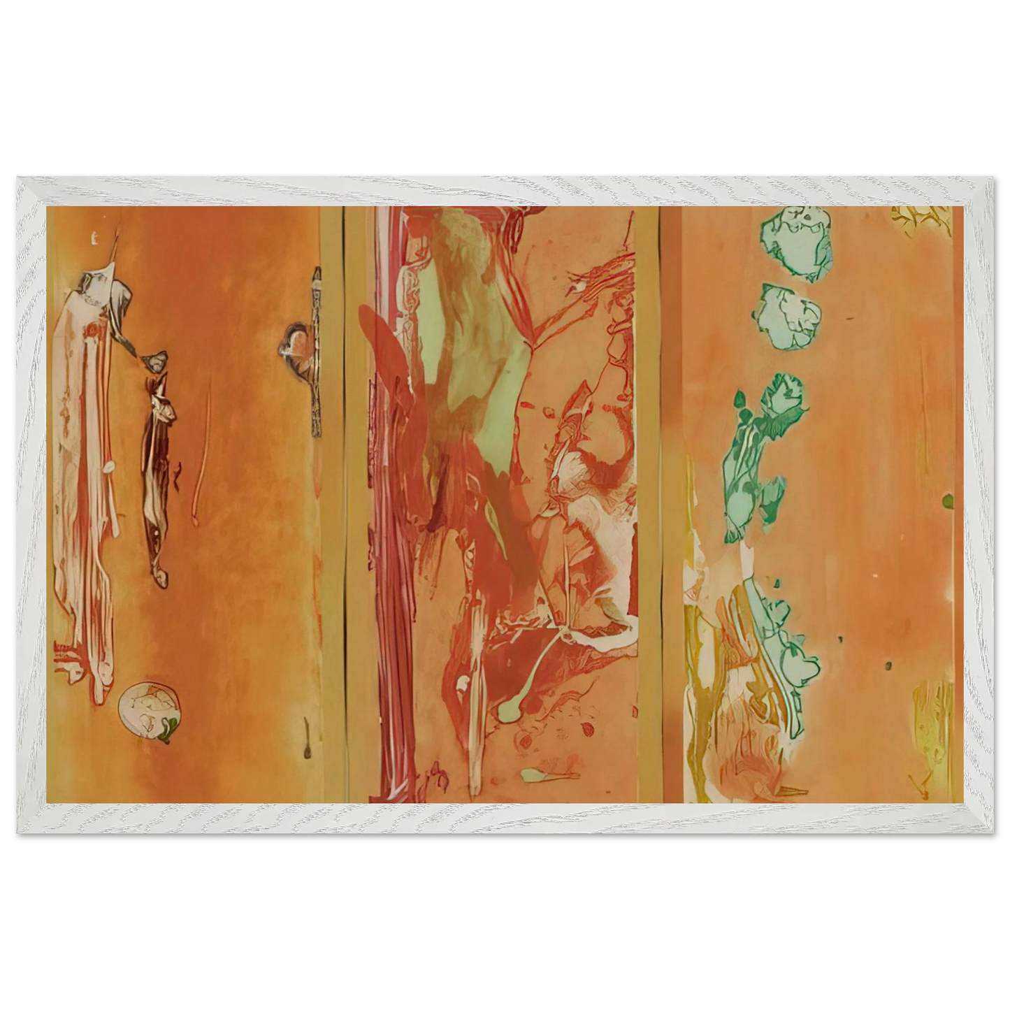 Helen Frankenthaler - Gateway - 1988 Wall art - 60x80 cm / 24x32 inches - Premium Wooden Framed Poster With Fine Art Paper - Wood frame