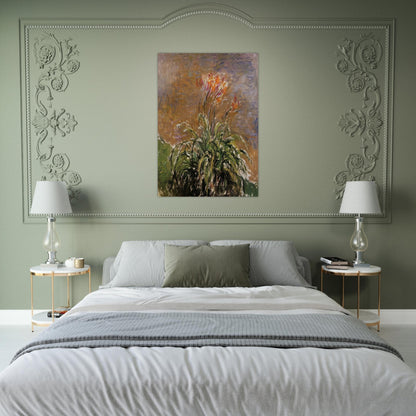 Hamerocallis - claude monet Brushed Aluminum Print - 70x100 cm / 28x40 inches | claude monet Aluminum Print | claude monet Prints