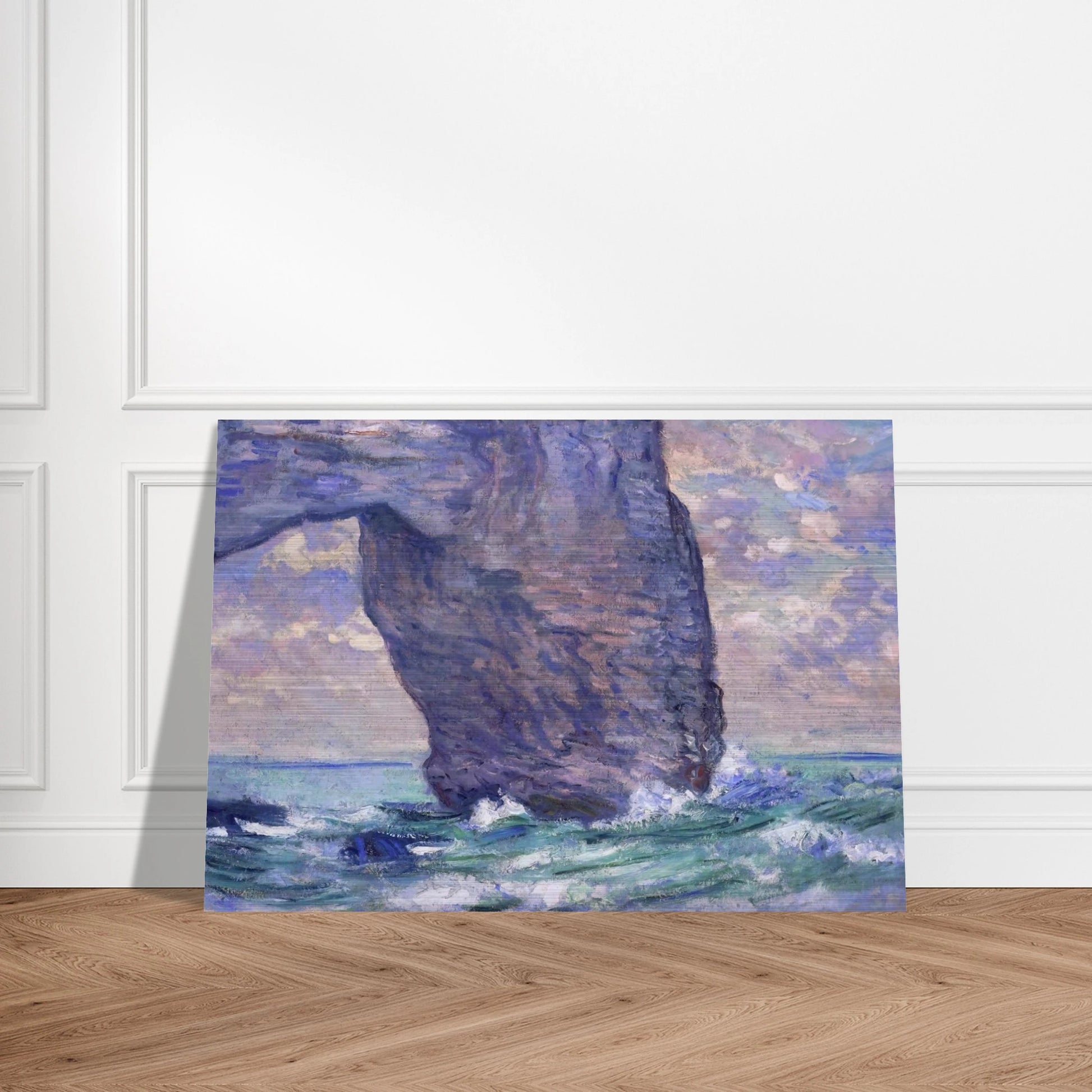 The Manneport, Seen from Below - claude monet Brushed Aluminum Print - 70x100 cm / 28x40 inches | claude monet Aluminum Print | claude monet Prints