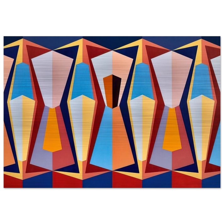 Stage II - 1958 - Karl Benjamin Brushed Aluminum Print - 70x100 cm / 28x40 inches | Karl Benjamin Aluminum Print | Karl Benjamin Prints