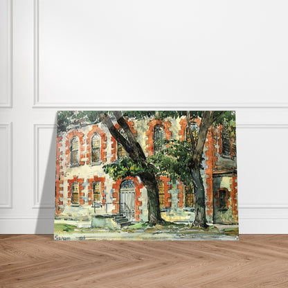 Old Dutch Building, Fishkill, New York - Childe Hassam Acrylic Print - 70x100 cm / 28x40″ inches