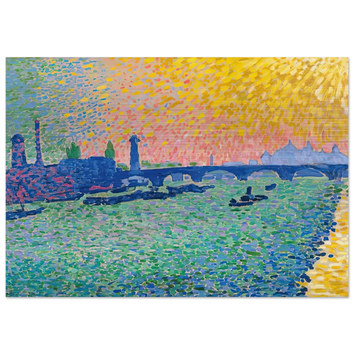 WATERLOO BRIDGE 1906 - Andre Derain Brushed Aluminum Print - 70x100 cm / 28x40 inches | Andre Derain Aluminum Print | Andre Derain Prints