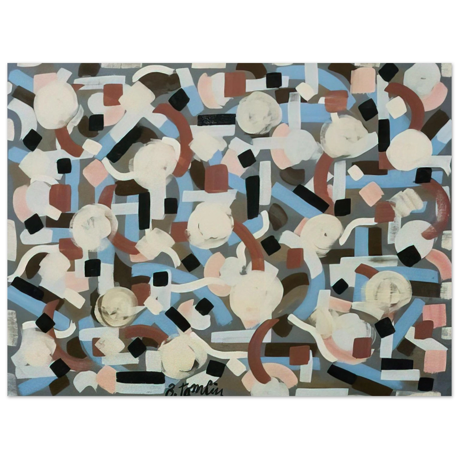 Alfred Manessier - Untitled - 1952  75x100 cm / 30x40inches Fine Art Poster