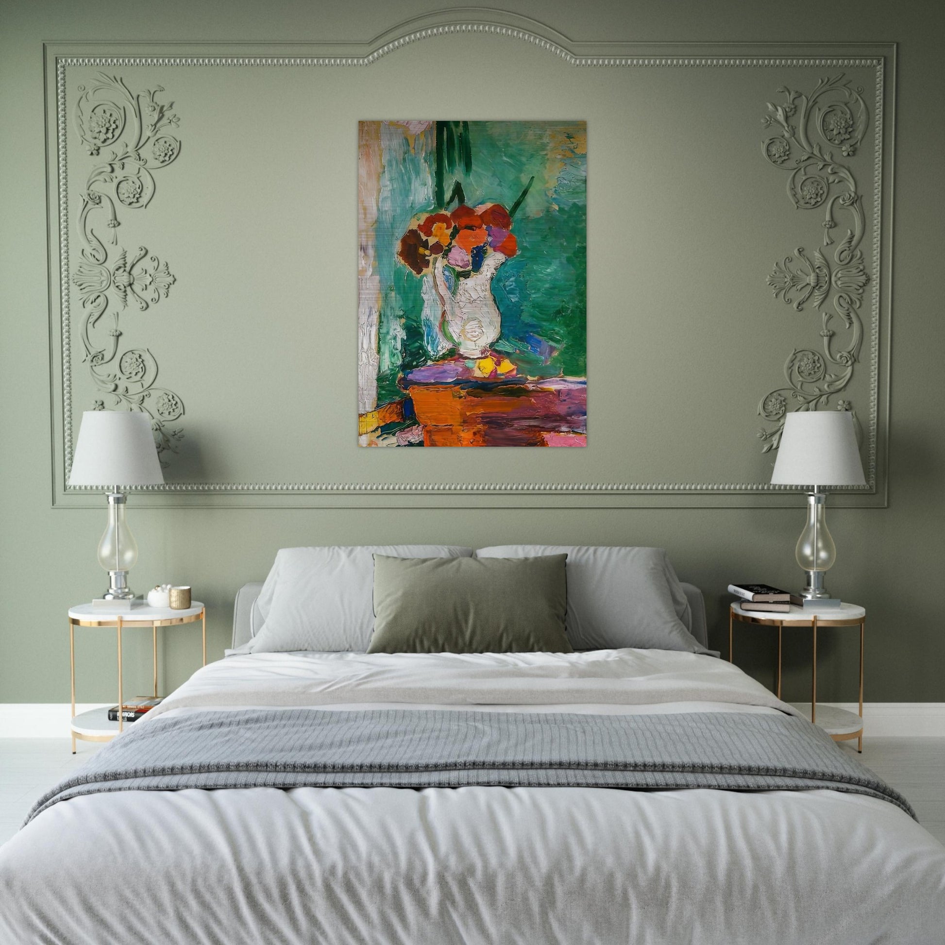 FLOWERS 1907 - Henri Matisse Brushed Aluminum Print - 70x100 cm / 28x40 inches | Henri Matisse Aluminum Print | Henri Matisse Prints