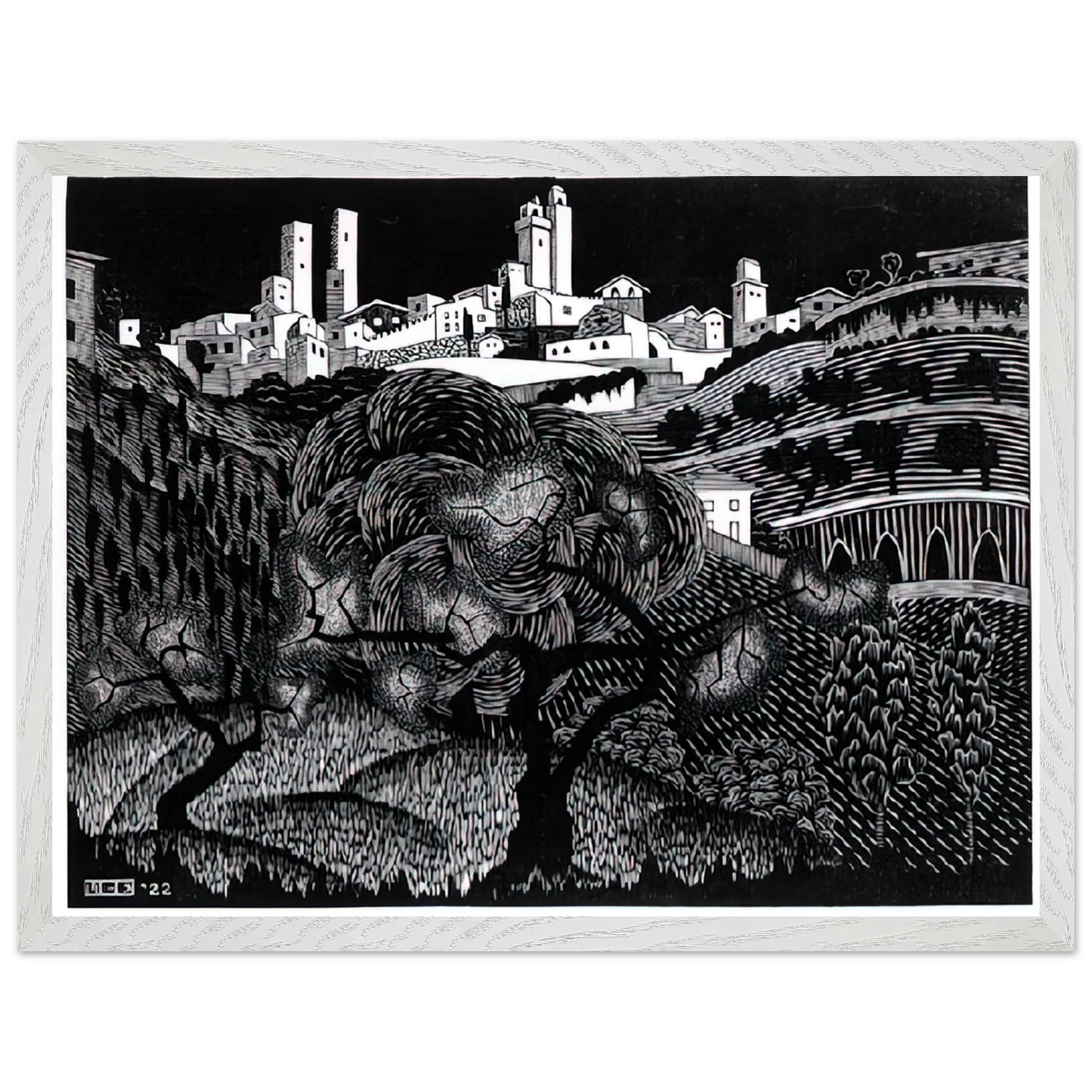 MC Escher - ESCHER (10) Wall Art - 30x40 cm / 12x16 inches - Fine Art Poster - -