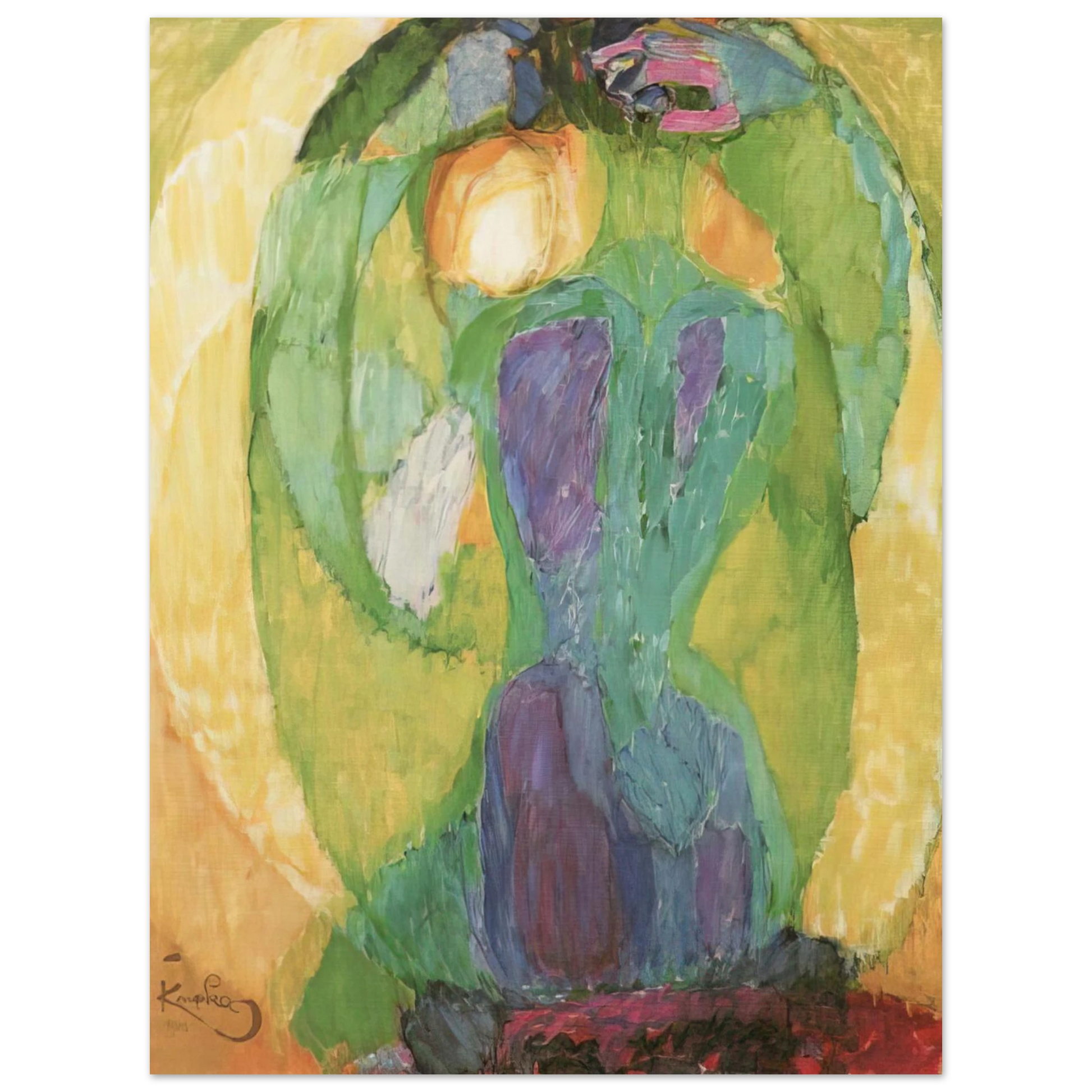 Frantisek Kupka - Oval mirror Fine Art Poster - Default Title