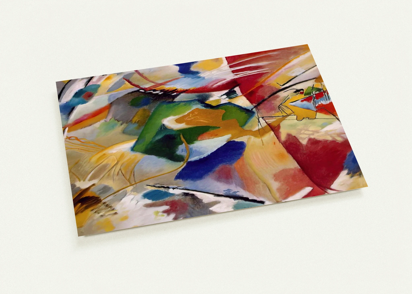 PAINTING WITH GREEN CENTER 1913 By Wassily Kandinsky Pack of 10 Post Cards | Wassily Kandinsky Post Cards | A6 (10.5 x 14.8 cm) - 4.1 x 5.8 inches