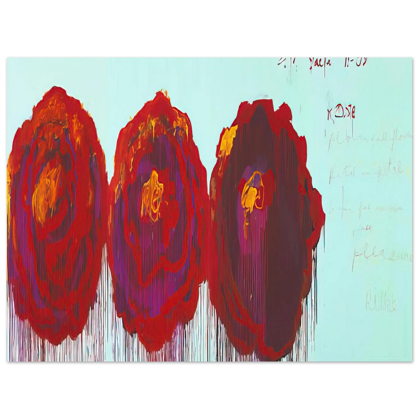Cy Twombly - The Rose  IV  Fine Art Poster - Default Title
