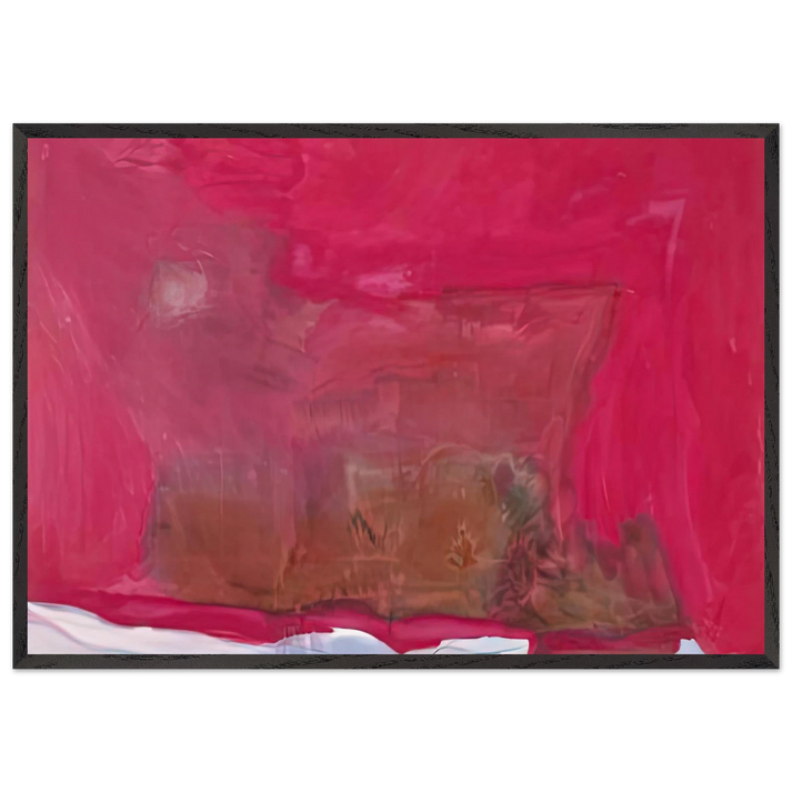 Renaissance 1971- - Helen Frankenthaler 70x100 cm / 28x40 inches Framed Art Print – Black Wooden Frame