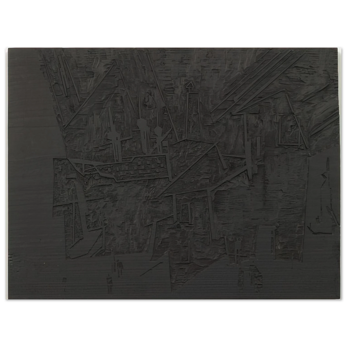 Lyonel Feininger - WOODBLOCK FOR THE HARBOR HAFEN 1918  75x100 cm / 30x40inches Fine Art Poster