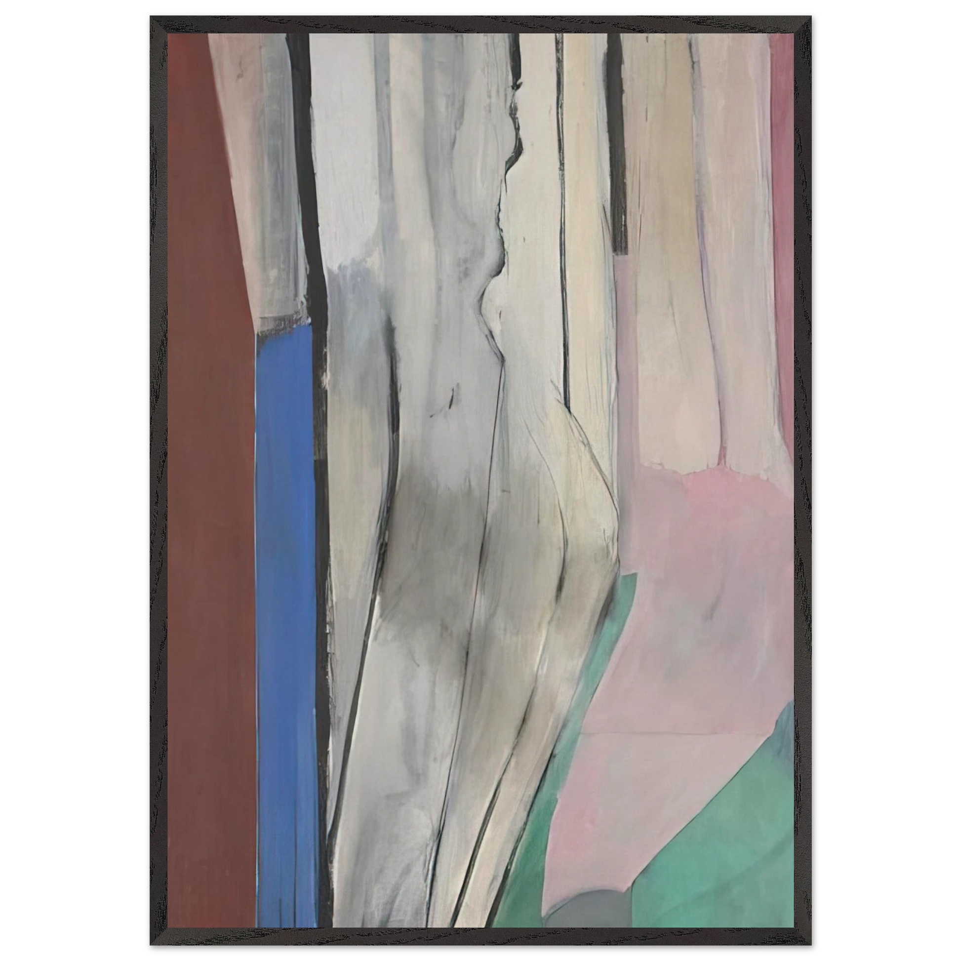 Ocean Park 6 - Richard Diebenkorn Framed Art Print – Black Wooden Frame - Default Title - -Framed Art Print