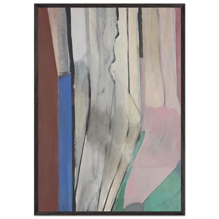 Ocean Park 6 - Richard Diebenkorn 70x100 cm / 28x40 inches Framed Art Print – Black Wooden Frame