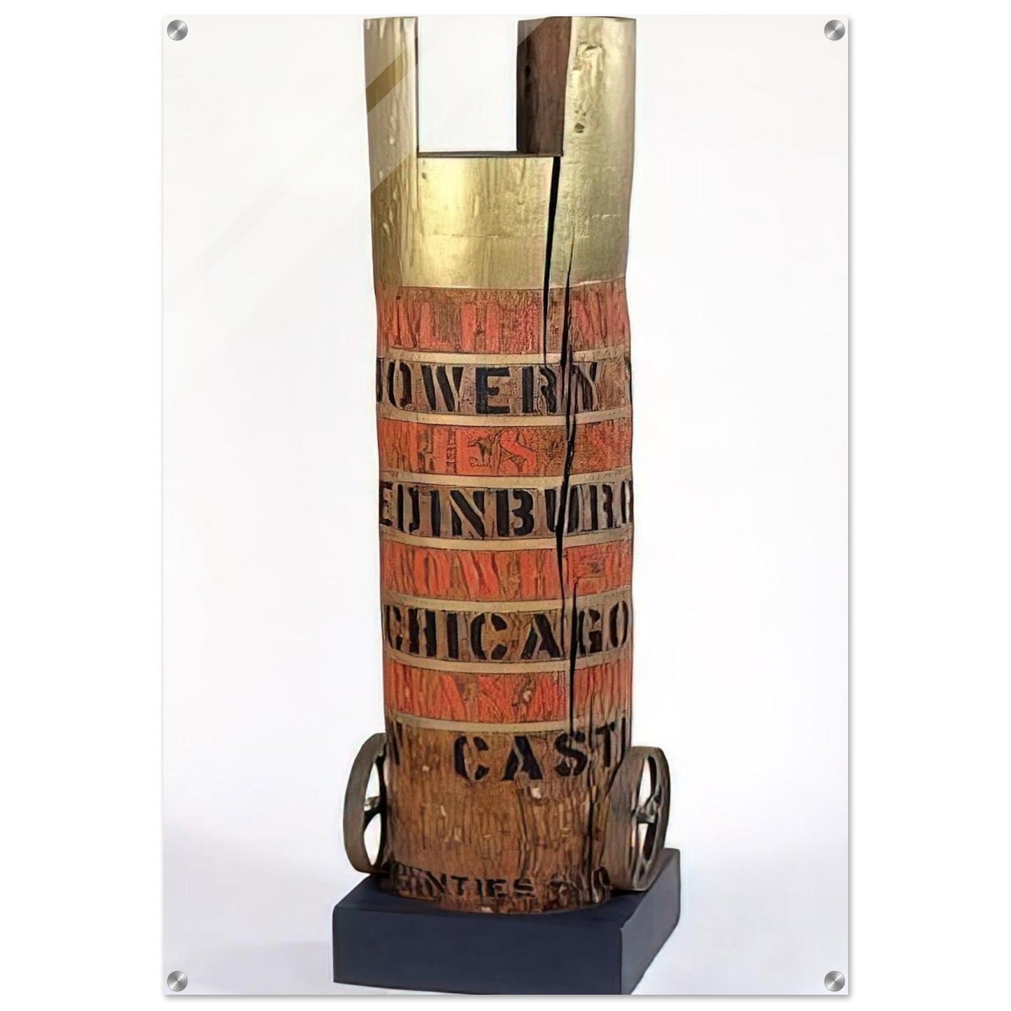 Bob's Column - Robert Indiana Acrylic Print - 70x100 cm / 28x40″ inches | Robert Indiana Wall Art | Robert Indiana Prints