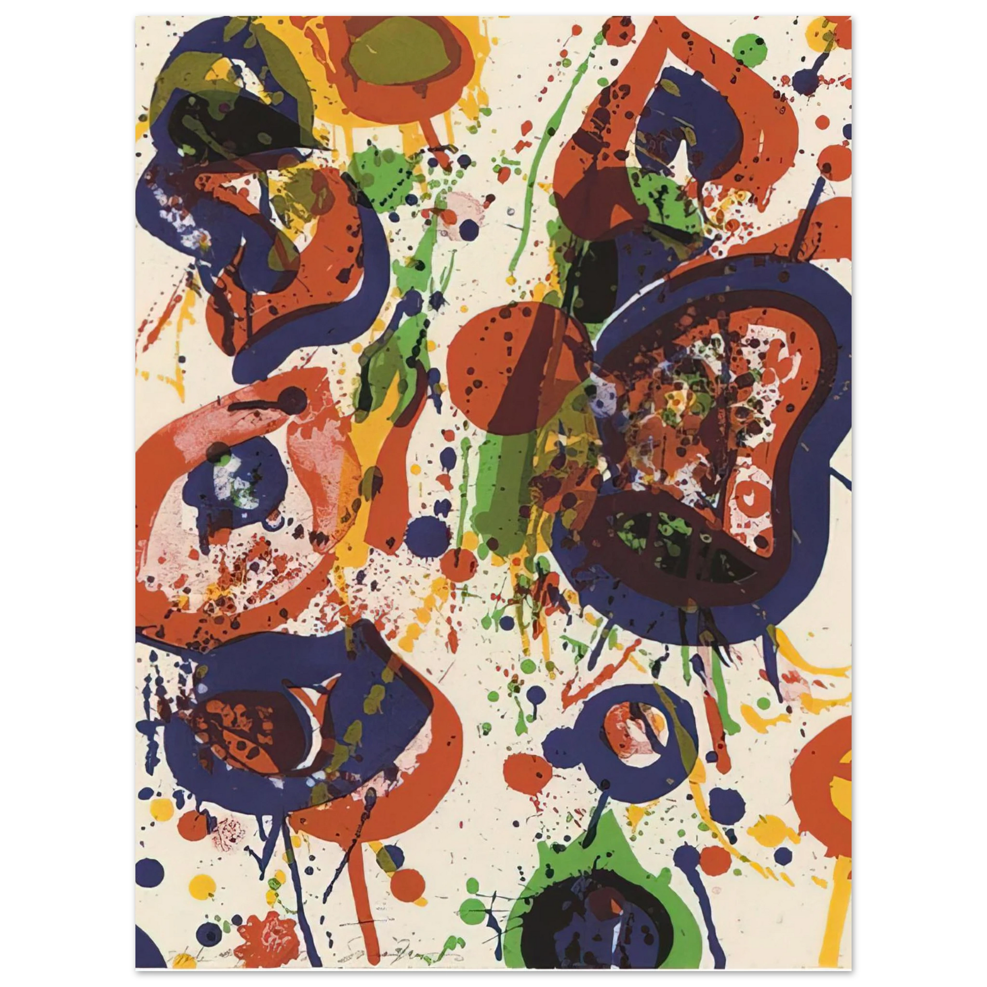 Sam Francis - Untitled  from Pasadena Box   Lembark L59  Fine Art Poster - Default Title