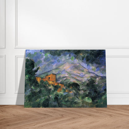 Montagne Sainte-Victoire and the Black Chateau - Paul Cézanne Brushed Aluminum Print - 70x100 cm / 28x40 inches | Paul Cézanne Aluminum Print | Paul Cézanne Prints