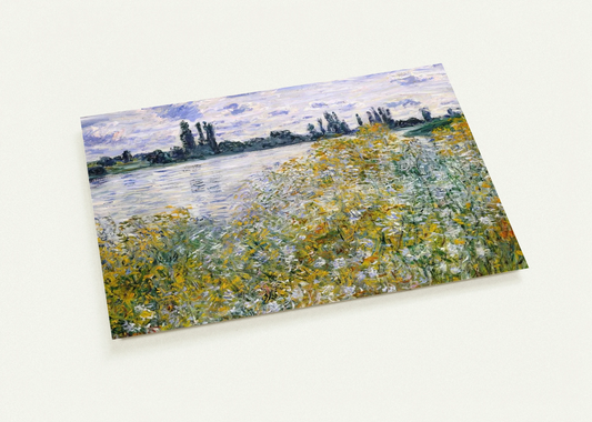 Isle of Flowers on Siene near Vetheuil By claude monet Pack of 10 Post Cards | claude monet Post Cards | A6 (10.5 x 14.8 cm) - 4.1 x 5.8 inches