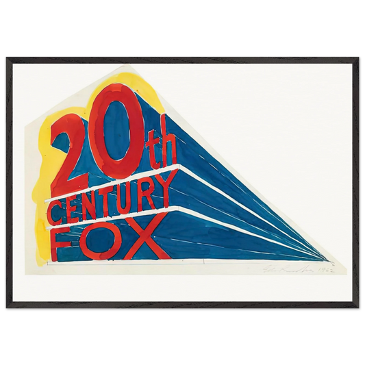 TRADEMARK 1 1962 - Edward Ruscha Framed Art Print – Black Wooden Frame - Default Title - -Framed Art Print