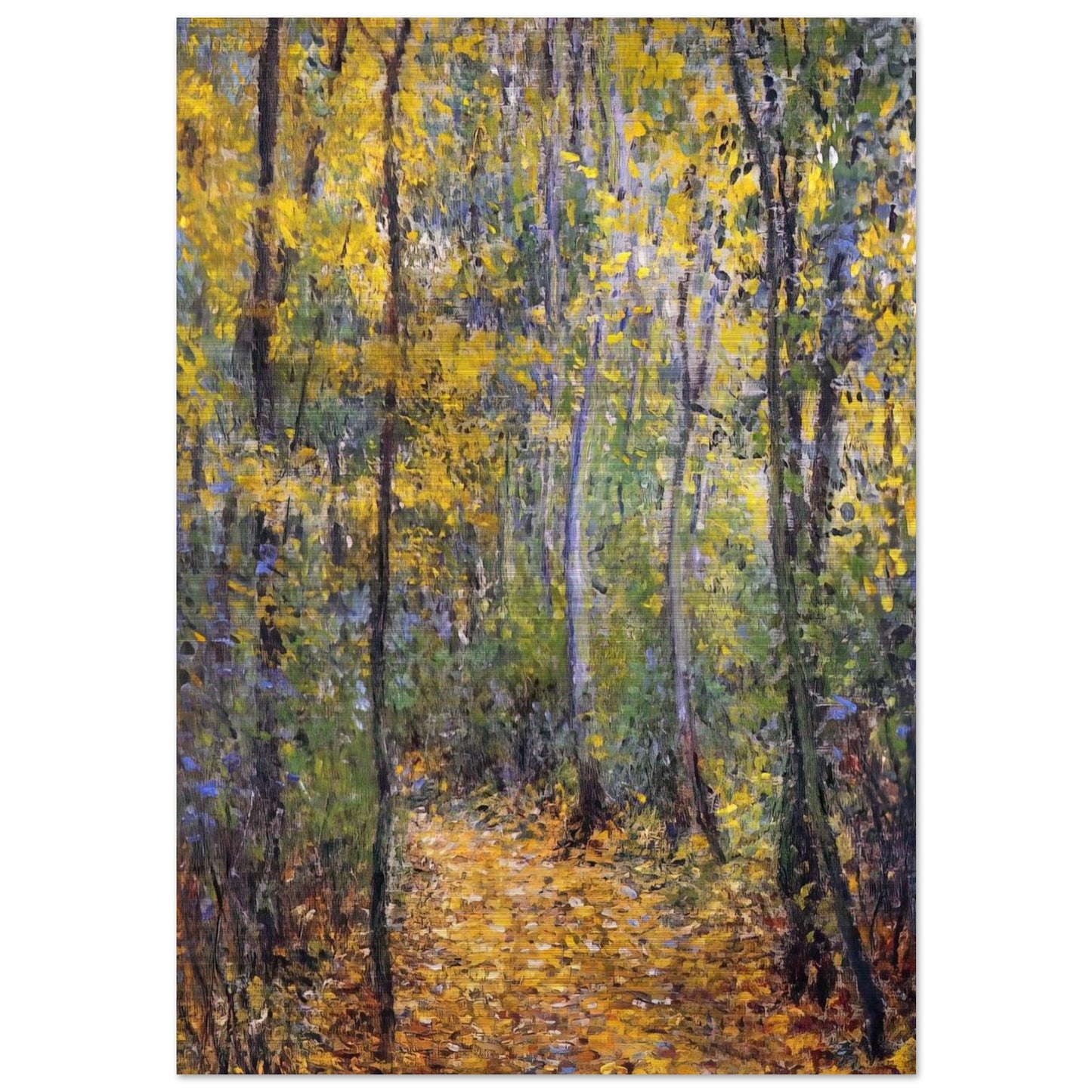 Wood Lane - claude monet Brushed Aluminum Print - 70x100 cm / 28x40 inches | claude monet Aluminum Print | claude monet Prints