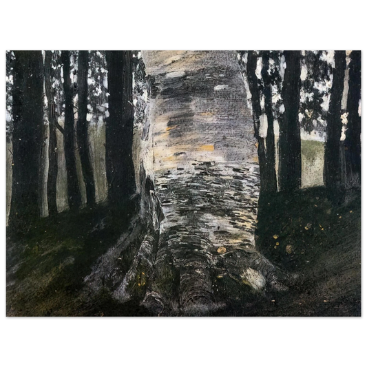 Gustav Klimt - BIRCH IN A FOREST Fine Art Poster - Default Title