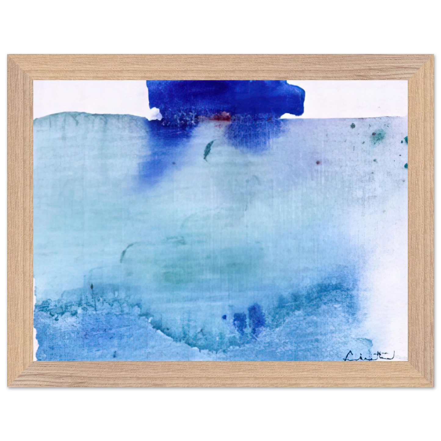 Helen Frankenthaler - Untitled - 1982 Wall art - 30x45 cm / 12x18 inches - Premium Wooden Framed Poster With Fine Art Paper - White frame
