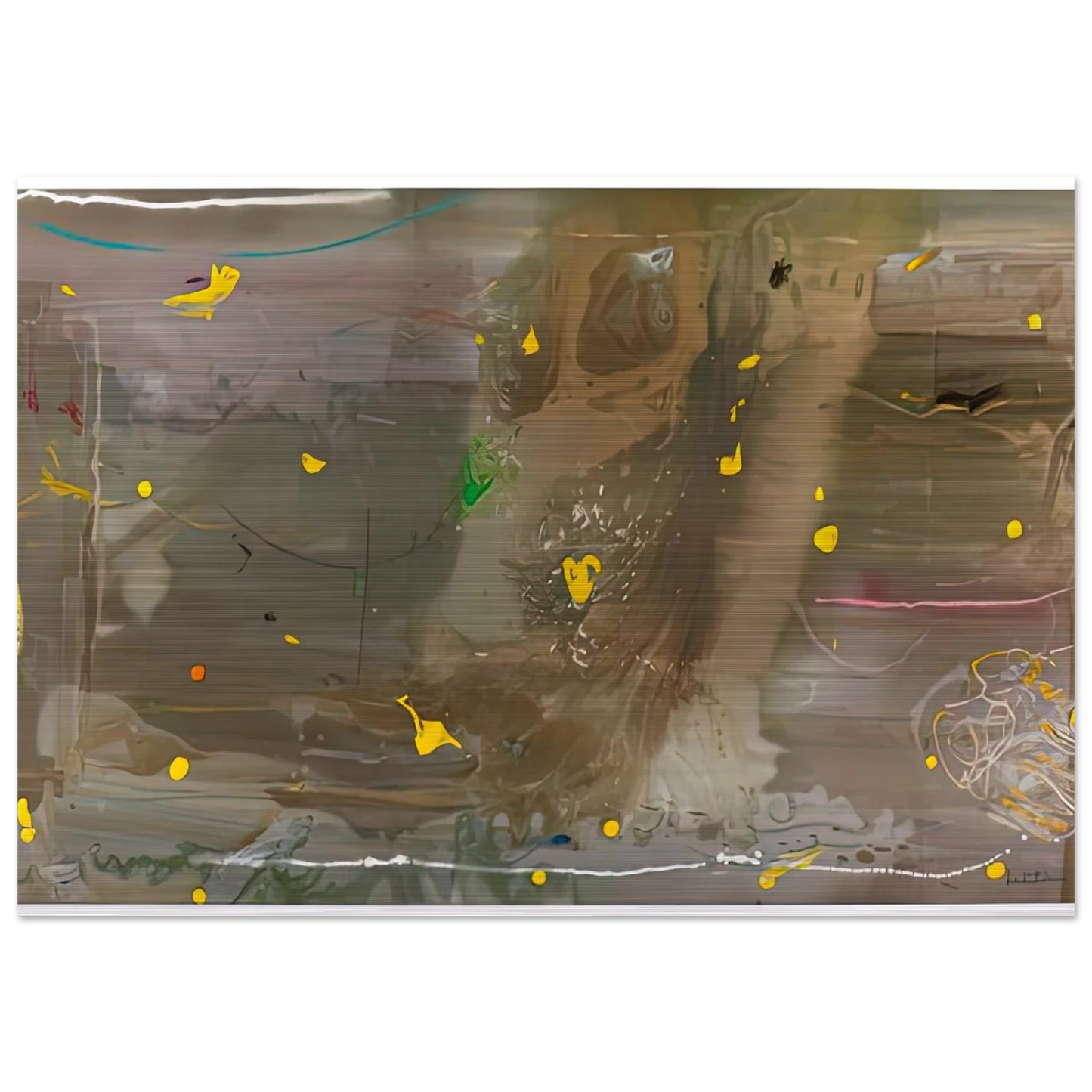 Halley’s Comet, 1985- - Helen Frankenthaler Brushed Aluminum Print - 70x100 cm / 28x40 inches | Helen Frankenthaler Aluminum Print | Helen Frankenthaler Prints