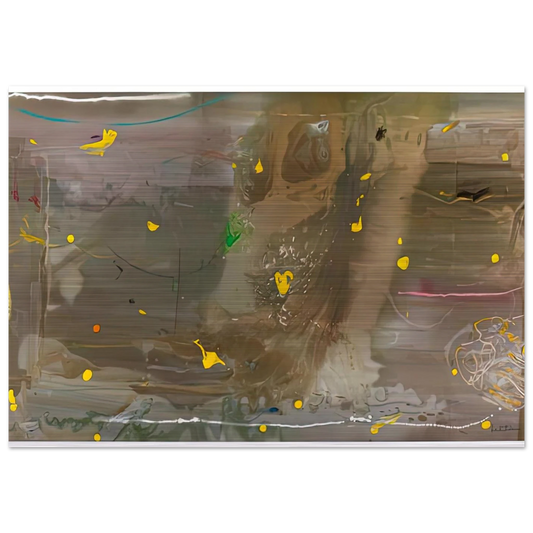 Halley’s Comet, 1985- - Helen Frankenthaler Brushed Aluminum Print - 70x100 cm / 28x40 inches | Helen Frankenthaler Aluminum Print | Helen Frankenthaler Prints