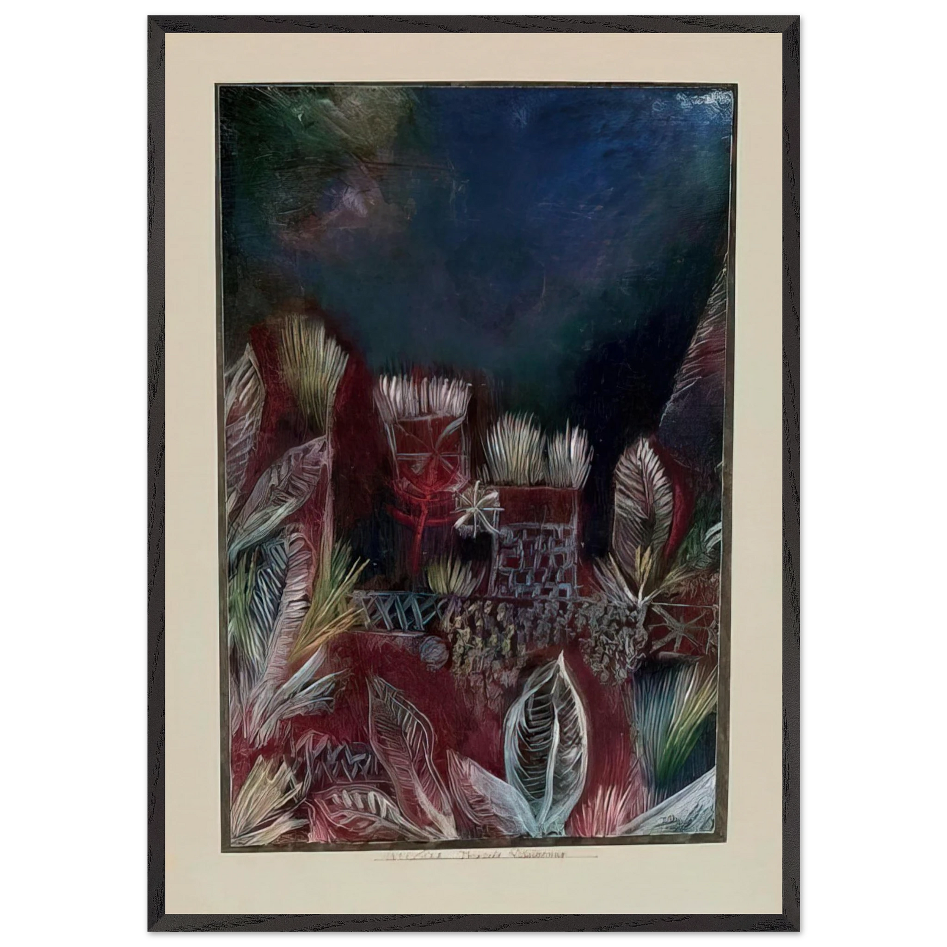 TROPICAL TWILIGHT 1921 - Paul Klee Framed Art Print – Black Wooden Frame - Default Title - -Framed Art Print