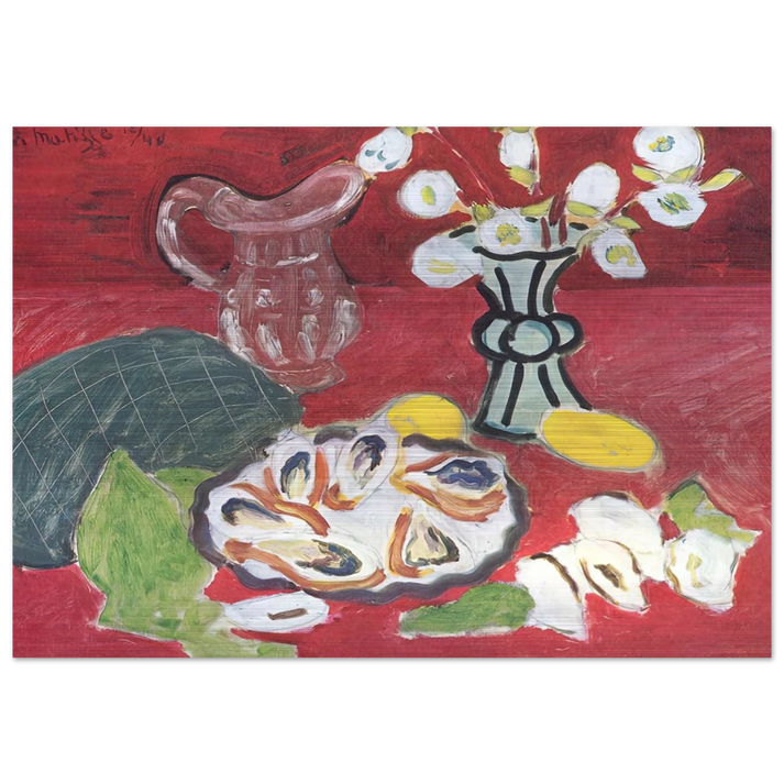 STILL LIFE WITH SHELLFISH 1940 - Henri Matisse Brushed Aluminum Print - 70x100 cm / 28x40 inches | Henri Matisse Aluminum Print | Henri Matisse Prints