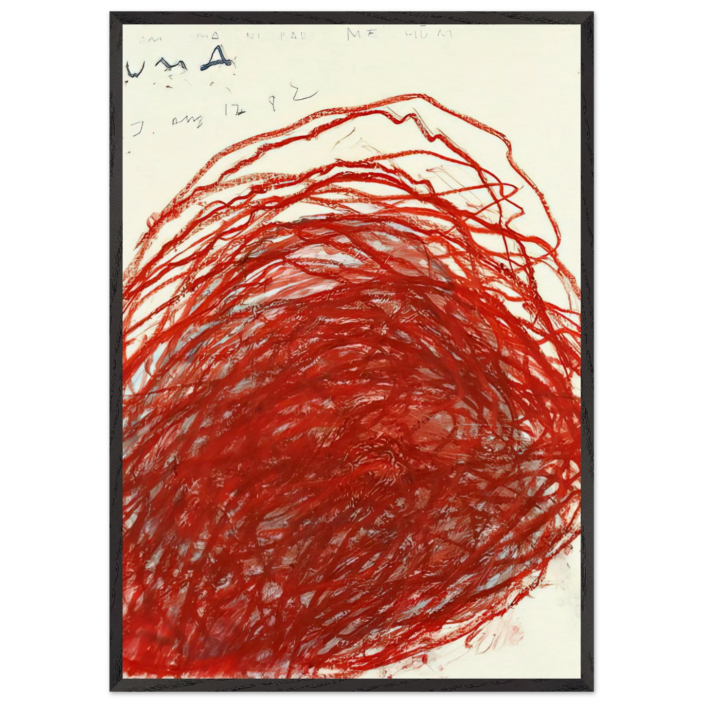 Suma - Cy Twombly Framed Art Print – Black Wooden Frame - Default Title - -Framed Art Print