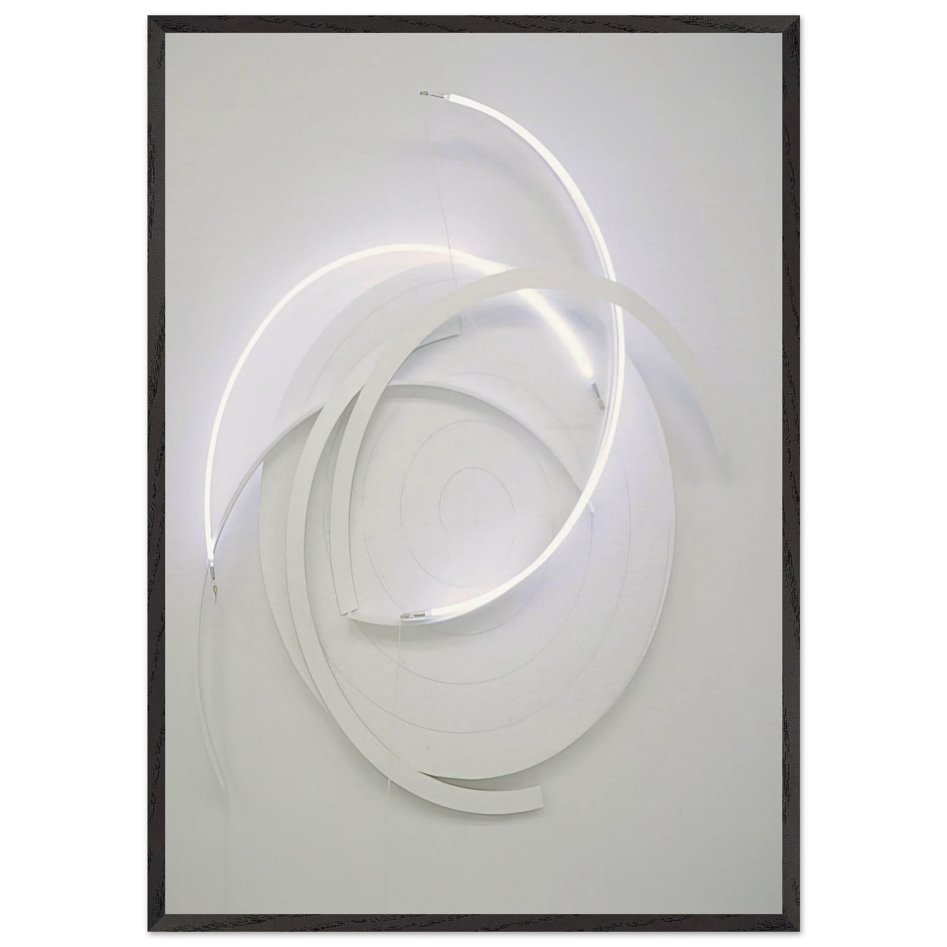 Lunatique compact n 3 - 1996 - Francois Morellet Framed Art Print – Black Wooden Frame - Default Title - -Framed Art Print