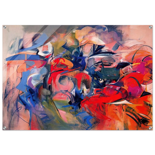 Fanfare - 1968 - Miriam Schapiro Acrylic Print - 70x100 cm / 28x40″ inches | Miriam Schapiro Wall Art | Miriam Schapiro Prints