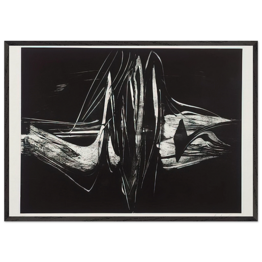 Untitled N25 - Karl Otto Gotz Framed Art Print – Black Wooden Frame - Default Title - -Framed Art Print