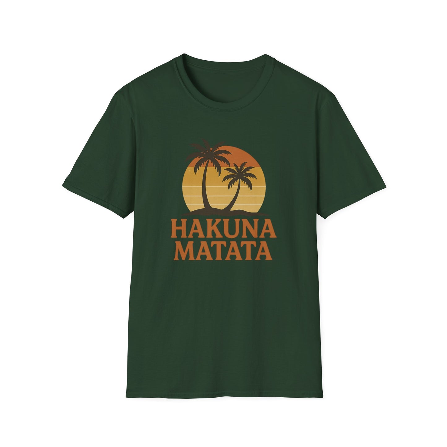 Hakuna Matata Maglietta Grafica Retro, Maglietta Positiva Senza Pensieri, T-Shirt Ispirata agli Anni '90, Top con Citazione di Buonumore, Regalo Unisex