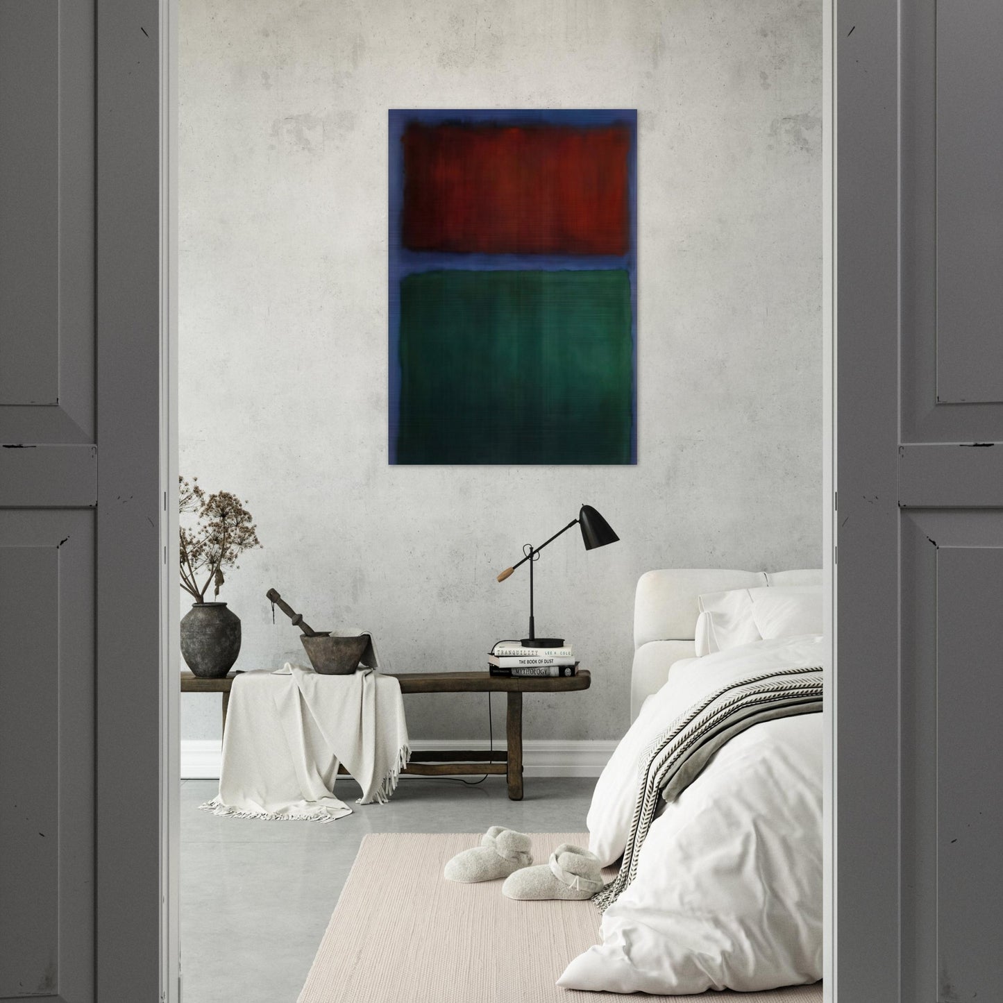 Earth and Green - 1955 - Mark Rothko Brushed Aluminum Print - 70x100 cm / 28x40 inches | Mark Rothko Aluminum Print | Mark Rothko Prints
