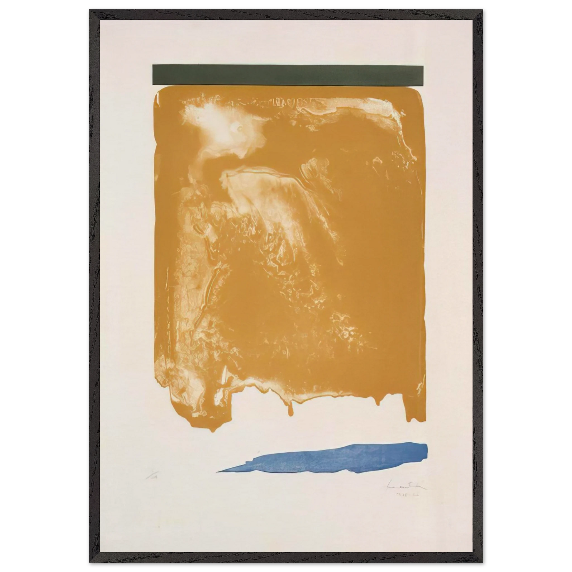 Persian Garden - 1966 - Helen Frankenthaler Framed Art Print – Black Wooden Frame - Default Title - -Framed Art Print