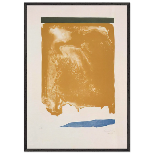 Persian Garden - 1966 - Helen Frankenthaler Framed Art Print – Black Wooden Frame - Default Title - -Framed Art Print