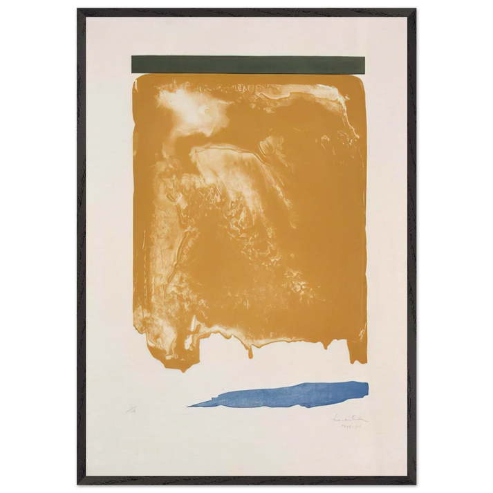 Persian Garden - 1966 - Helen Frankenthaler 70x100 cm / 28x40 inches Framed Art Print – Black Wooden Frame