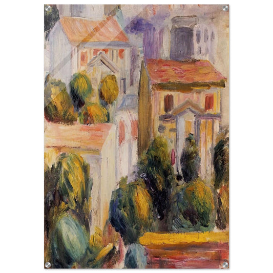 House at Cagnes - Pierre-Auguste Renoir Acrylic Print - 70x100 cm / 28x40″ inches
