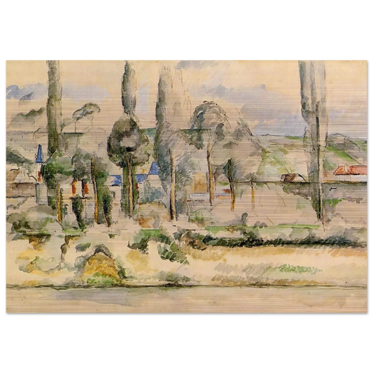 Chateau de Madan - Paul Cézanne Brushed Aluminum Print - 70x100 cm / 28x40 inches | Paul Cézanne Aluminum Print | Paul Cézanne Prints