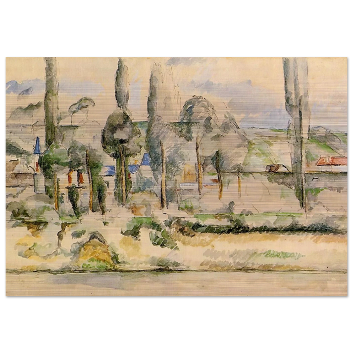 Chateau de Madan - Paul Cézanne Brushed Aluminum Print - 70x100 cm / 28x40 inches | Paul Cézanne Aluminum Print | Paul Cézanne Prints