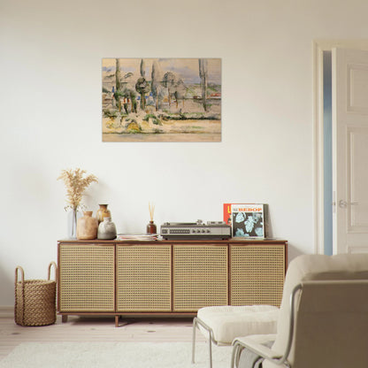 Chateau de Madan - Paul Cézanne Brushed Aluminum Print - 70x100 cm / 28x40 inches | Paul Cézanne Aluminum Print | Paul Cézanne Prints