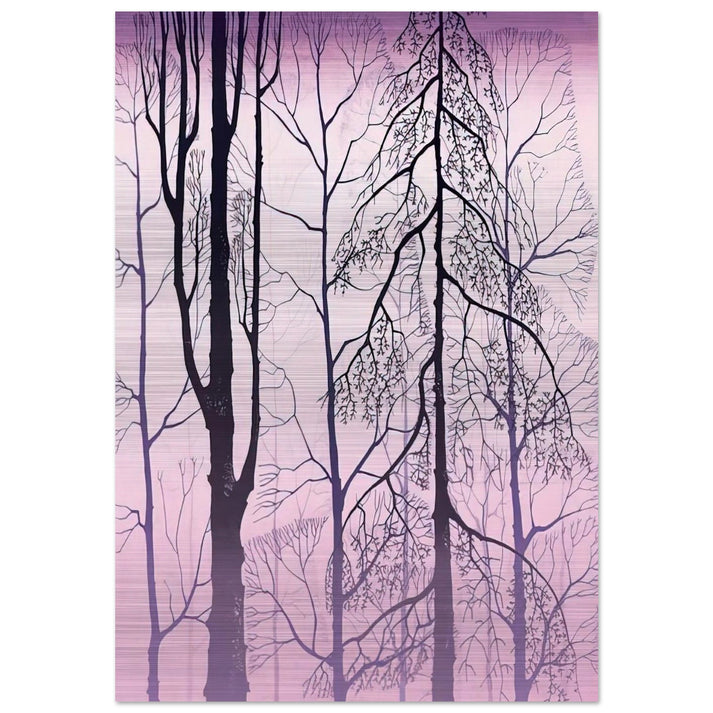 Winter woods - Eyvind Earle Brushed Aluminum Print - 70x100 cm / 28x40 inches | Eyvind Earle Aluminum Print | Eyvind Earle Prints